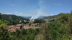 Incendi bosc Borgonyà agost 2020, xemeneia, nau 1 i església